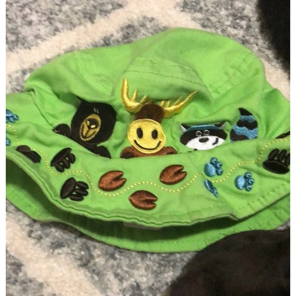 Augusta Montana Forest Animal Toddler Bucket Hat Green Size Toddler